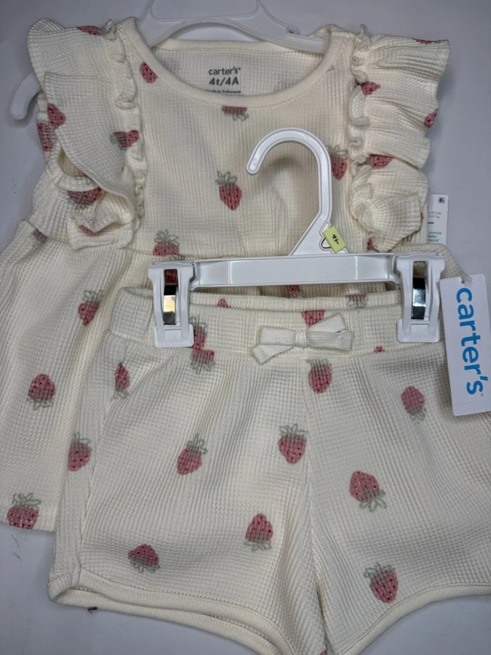 Carter's Toddler Girls Strawberry-Print Short-Sleeve Set - Picture 4 of 6